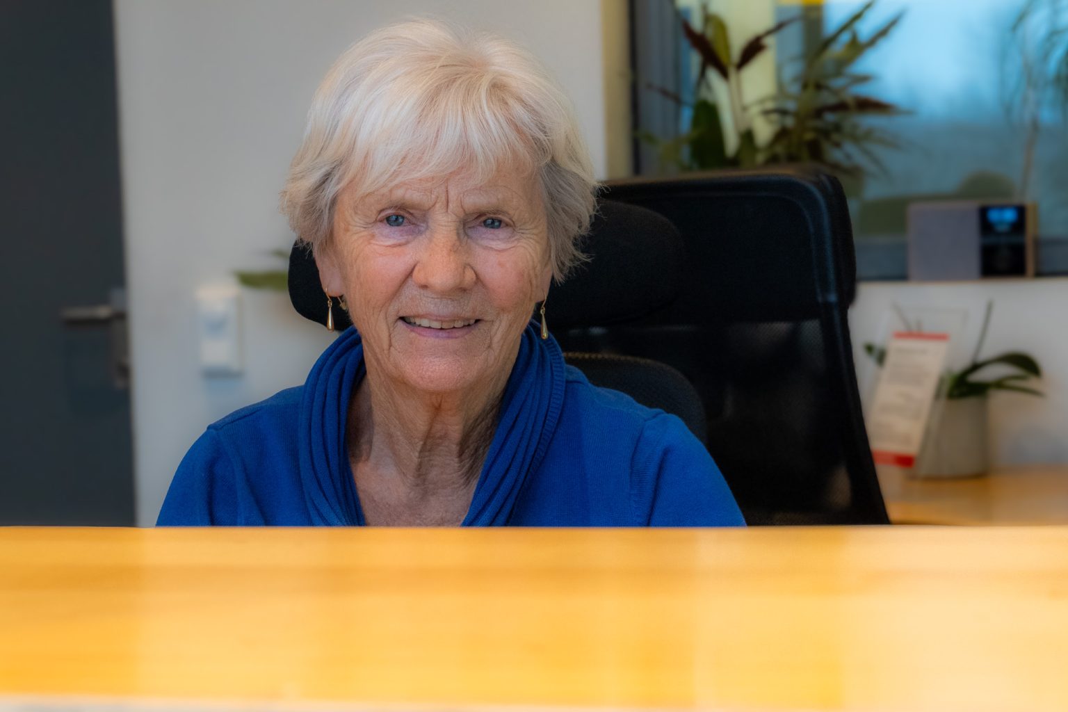 Bilde av Berit i resepsjonen