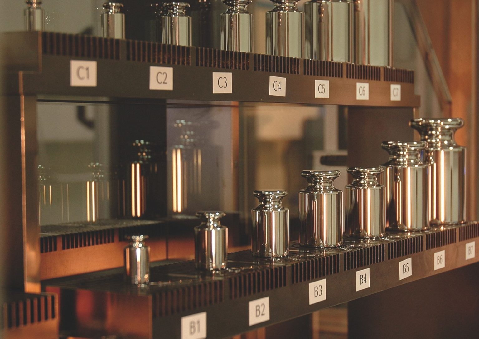 lodd i Justervesenets massehandler plassert etter størrelse